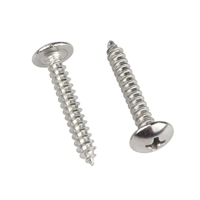 Imagen de ORANXIN M4 x 12mm 40 Pcs Cabeza redonda Tornillos para madera 304 Acero inoxidable Cruz de seta Autorroscantes