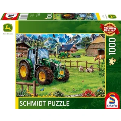 Imagen de Schmidt Spiele John Deere 6120M 58535 Puzzle de 1000 Piezas con Tractor, Multicolor (58535)