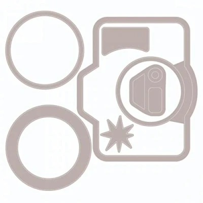Imagen de Sizzix Framelits Die Set 6PK w/4PK Stamps Memory Maker de Olivia Rose, 665657