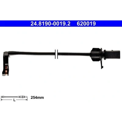 Imagen de ATE 24.8190 0019.2 Sensor de Desgaste Pastillas Frenos AUDI: A6 C7 Avant, A7 Sportback, Berlina