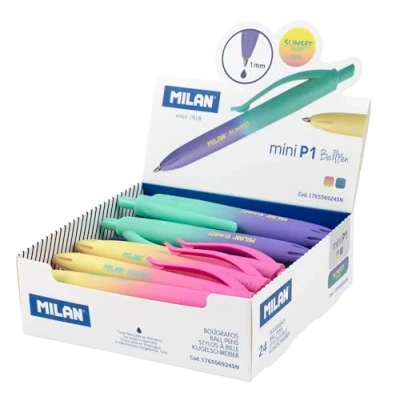 Imagen de MILAN® Caja expositora 24 bolígrafos P1 touch mini Sunset