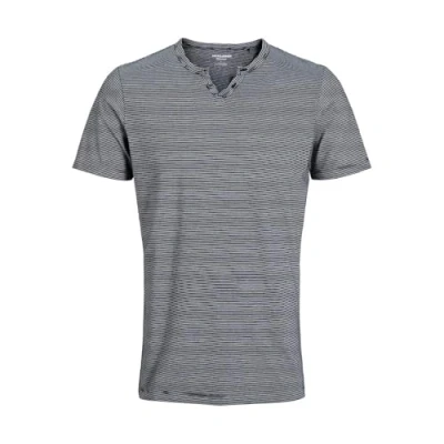 Imagen de Jack &amp; Jones Jjesplit NECK Stripe TEE Camiseta estampada, Hombre, Talla: Small, Sky captain