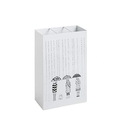 Imagen de HAKU Möbel Paragüero blanco, metal, metal Dim.: AN 30 cm x AL 48 P 16 cm, Estilo: Moderno
