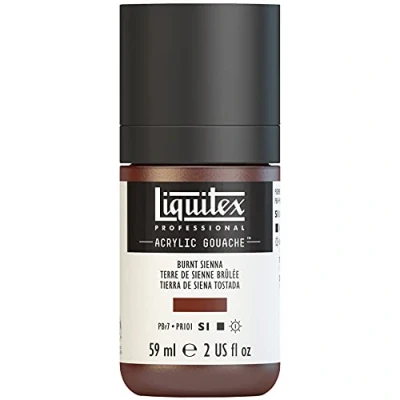 Imagen de Liquitex Professional Gouache acrílico extrafino viscocidad Baja, Tubo 59 ml, Tierra De Siena Tostada, 2 Fl Oz (Pack of 1)
