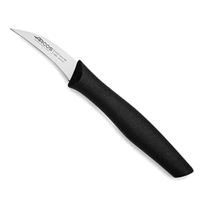 Imagen de Arcos Cuchillo Pelador 2 Pulgadas Acero Inoxidable, Cocina Profesional para Cortar, Pelar y Limpiar Alimentos, Mango Ergonómico Polipropileno Hoja 60 mm, Serie Nova, Color Negro