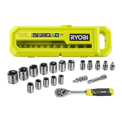 Imagen de Ryobi RHRS20PC Caja de 20 piezas 19 boquillas 1/4&quot; y destornillador