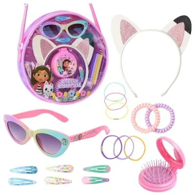 Imagen de Gabby&#039;s Dollhouse Bolso de Mano para Niñas con Diadema, Gafas Sol y Accesorios el Cabello