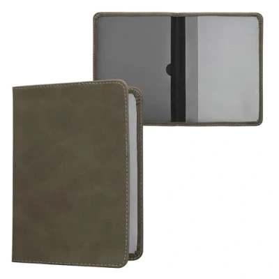 Imagen de kwmobile Funda Para permiso de circulación coche ante sintético documentos 10.5 x 14.8 CM doblados gris