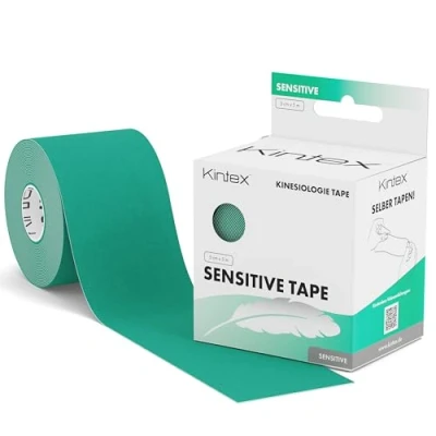 Imagen de KINTEX Cinta Kinesiologica Kinesiotape Resistente al Agua y a la Piel Sensible, 5cmx5m, para Deporte, Cintas Elásticas Fisioterapia Venda Elástica Adhesiva (Verde)