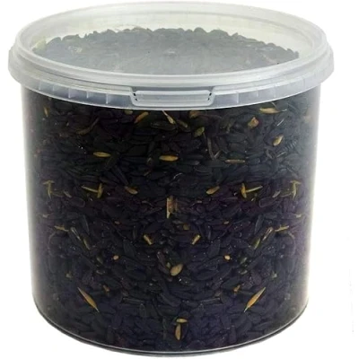 Imagen de Semillas de Girasol Negro GardenersDream Alimento Rico en Aceite para Aves Silvestres del Jardín (10L)