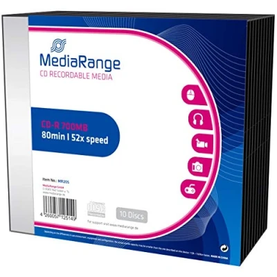 Imagen de Mediarange 700mb, Cd r, 10 Pack