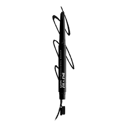 Imagen de NYX Professional Makeup Fill &amp; Fluff Lápiz de cejas Black 15 g