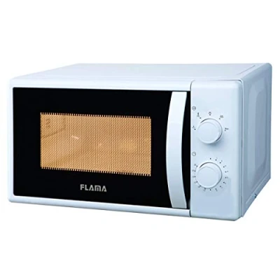 Imagen de Flama Microondas Blanco 1824FL, 700W, Capacidad de 20L, 5 Programas Automáticos, Sencillo y Compacto, Control Manual, Fácil Abrir