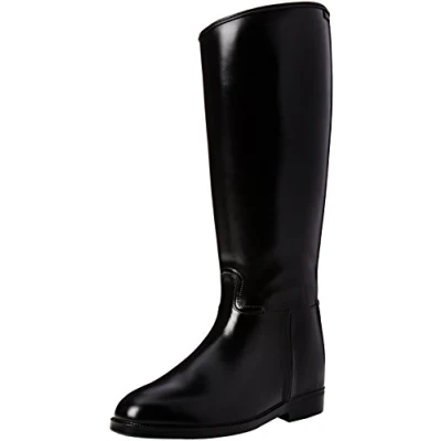 Imagen de HKM Kurz &amp; Weit mit Reißverschluß Botas de Equitación, Mujer, Negro, 42 EU