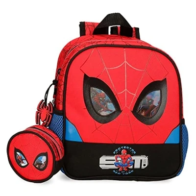 Imagen de Marvel Spiderman Protector Mochila Guardería Rojo 23x25x10 cms Poliéster 5,75L