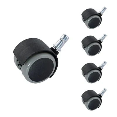 Imagen de M.PASCUAL Ruedas para silla especial PARQUET Negro Gris Pack 5 unidades