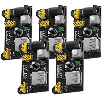 Imagen de AZDelivery MB102 Breadboard Adaptador de Fuente alimentación Módulo 3.3V / 5V Compatible con Arduino