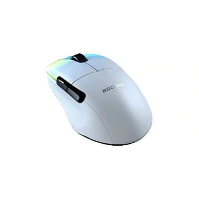 Imagen de ROCCAT Ratón inalámbrico ergonómico para juegos de alto rendimiento Kone Pro Air, blanco