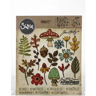 Imagen de Sizzix Thinlits Troqueles 20PK Follaje funky