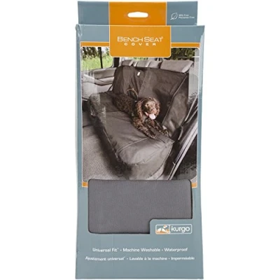 Imagen de Kurgo Wander Funda de Asiento Coche para Perros, Protector Macotas, Ajuste Universal Gris