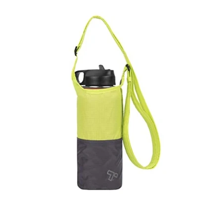 Imagen de Travelon Packable Water Bottle Tote, BAGSling Unisex Adulto, Lima Gris, Packed 3.25 x 4.25 .75