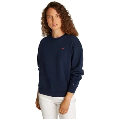 Imagen de Tommy Hilfiger Contrast FLAG Sudadera, Mujer, Talla: XS, Dark night navy