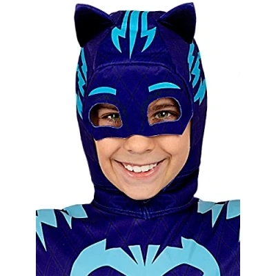Imagen de Funidelia Máscara Gatuno PJ Mask para niño Dibujos Animados Accesorios niños, accesorio disfraz Azul