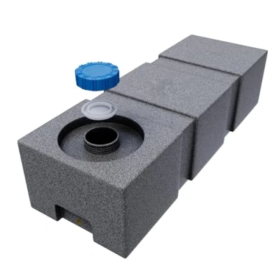 Imagen de Varile Depósito de agua potable Neo 120 L, resistente al transporte, apto para alimentos, barcos, caravanas, remolques (granito)