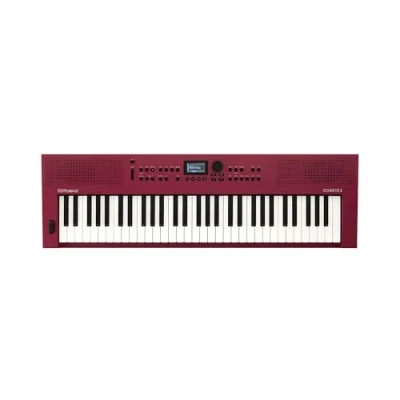 Imagen de Teclado para creación musical Roland GO:KEYS 3 de 61 notas Generador ZEN Core con más 1.000 sonidos integrados Altavoces estéreo Rojo oscuro