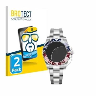 Imagen de BROTECT Protector Pantalla para Rolex GMT Master II Transparente (2 Unidades) Anti Huellas