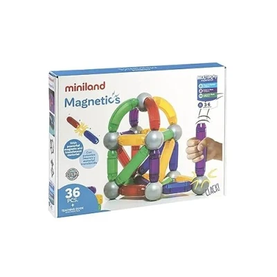 Imagen de Miniland 94105 36 piezas magnéticas de construcción [Importado Alemania]