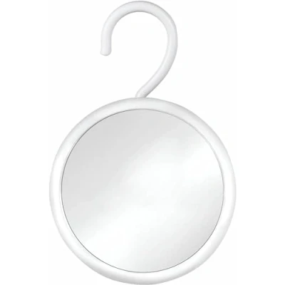 Imagen de Mirrorvana Espejo de Ducha sin Niebla para afeitarse con Gancho Colgar, Superficie antivaho inastillable y Giro 360, 6.7 Pulgadas
