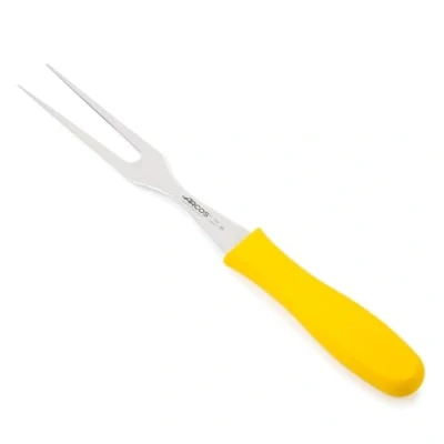 Imagen de Arcos Serie 2900 Tenedor Trinchante Hoja de Acero Inoxidable NITRUM 180 mm Mango inyectado en Polipropileno Color amarillo