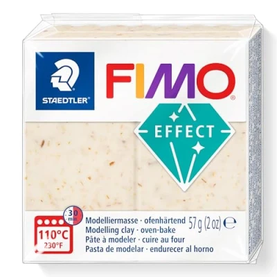 Imagen de STAEDTLER 8010 170 FIMO Effect Arcilla de modelado polimérica endurecida al horno, girasol botánico (1 bloque 57 g)