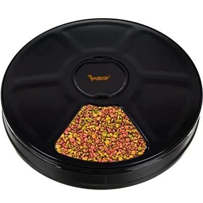 Imagen de Comedero automático para mascotas, 6 cámaras, tazón de alimentación programado, 20759