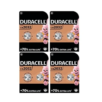 Imagen de Pilas 2032 Duracell 2032, botón, Paquete 2 unidades, 3V, DL2032, CR2032, Plata