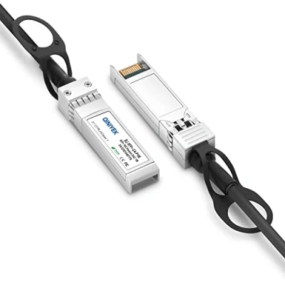 Imagen de QINIYEK 10G SFP+ DAC Twinax Cable, Cable pasivo de Cobre (DAC) conexión Directa, Compatible con Cisco SFP H10GB CU 1M, Ubiquiti UniFi, Supermicro, Netgear, Mikrotik, 1 Metro (3,3 pies)