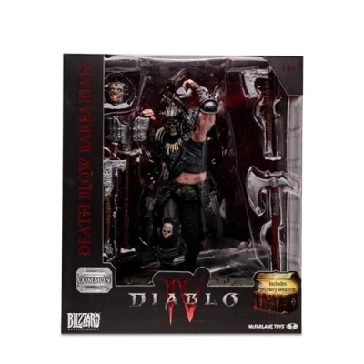 Imagen de McFarlane Diablo IV Collection, Escultura Barbaro, Figura del Videojuego decorativa 15cm con accesorios y un arma de juguete secreta, para fans coleccionistas, +14 años, Bizak (64386721)