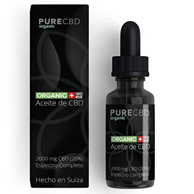 Imagen de CBD Oil Aceite de cáñamo enriquecido con 20% (2000mg) Bio Suisse Orgánico