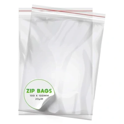Imagen de Set de Bolsas con Cierre Zip V1 Trade 100 Piezas x mm Resistentes a Presión Reutilizables para Mejor Organización Plástico