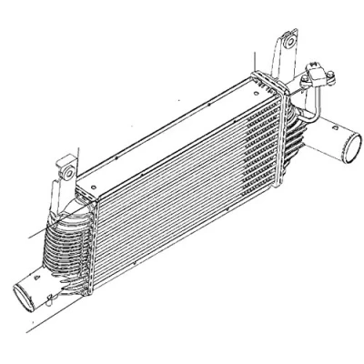 Imagen de Intercooler,aire de admisión HELLA 8ML 376 746 041