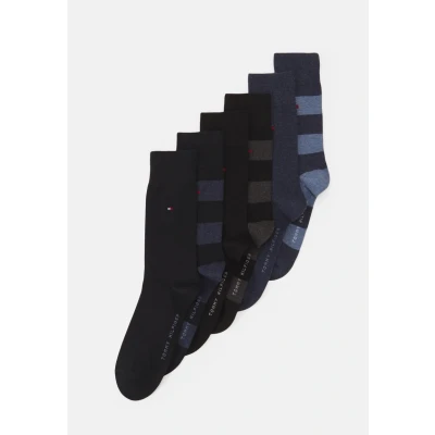 Imagen de Tommy Hilfiger Rugby SOCK 6PACK ECOM Calcetines, Hombre, Talla: 39 42, Blue black combo