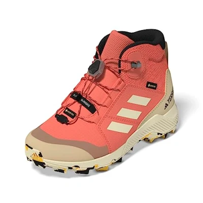 Imagen de adidas Performance Terrex MID GTX Unisex Zapatillas de senderismo para niños, Talla: 38, Coral fusion/wonder white/core black Tela/tejido sintético