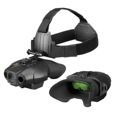 Imagen de Nightfox Swift 2 Pro Gafas visión Nocturna De Cabeza Aumento x 1080P HD Recargable vía USB Prismaticos Vision Digital infrarroja