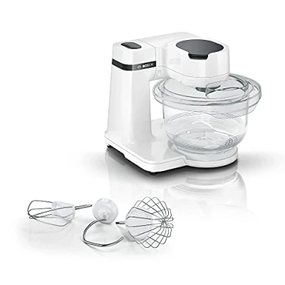 Imagen de Bosch MUM2 Wave 2 Robot de Cocina, Acero Inoxidable, 4 Velocidades, Blanco