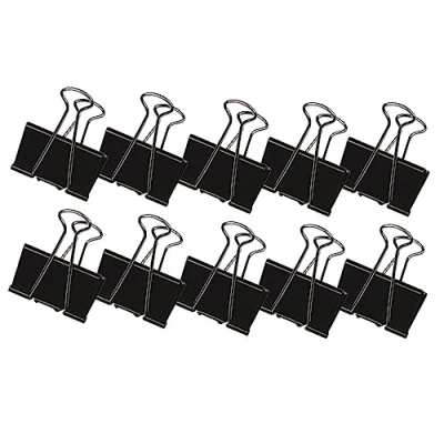Imagen de Q Connect Pinza reversible (10 unidades, 16 mm), color negro