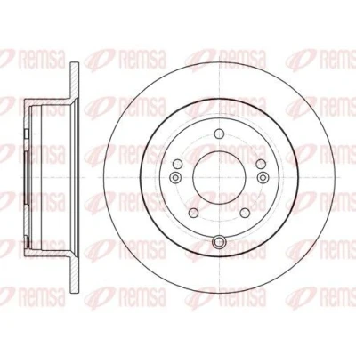 Imagen de REMSA 61106.00 Disco de freno Eje trasero 301,9, 301,9 11 5 macizo HYUNDAI: Santa Fe 2, I