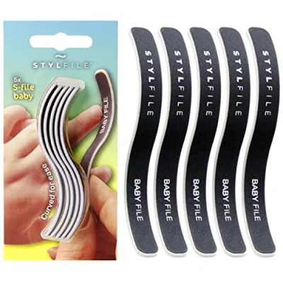 Imagen de lima de uñas para bebes STYLFILE S FILE curva y niños pequeños, &amp; manicura