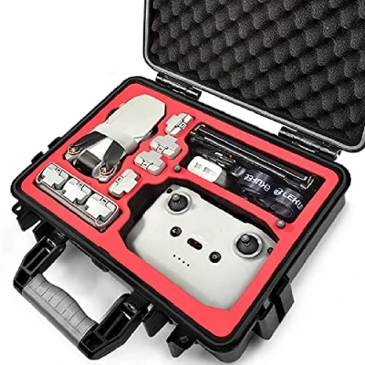 Imagen de LEKUFEE Rígido Impermeable Estuche para dji Mini 4K/dji 2 SE Combo/dji Drone/dji Mavic y Accesorios (Solo Estuche)