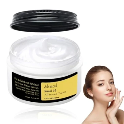 Imagen de Fengyang Advanced Snail 92 Crema, Todo En Uno Crema Facial De Caracol, Esencia Mucina, Reparadora Mucina Caracol Eliminadora Arrugas, 100ml, For woman